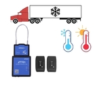 Reefer Container Truck GPS Track Lock Chain Supply Temperature Monitoring Change Alarm