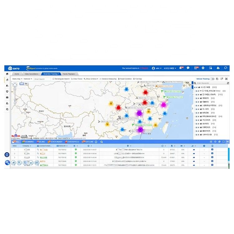 Jointech Vehicle Fleet Tracking System , Automotive GPS Device Tracking Software