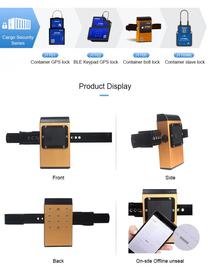 Jointech 4G Anti Theft GPS Smart Lock For Shipping Container Door