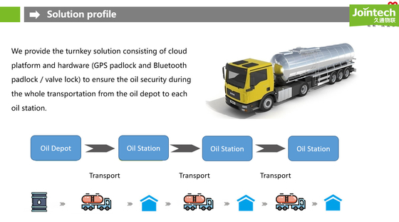 Jointech JT802 GPS Tracking Valve Lock With Real Time Monitoring For Fuel Tanker Transportation