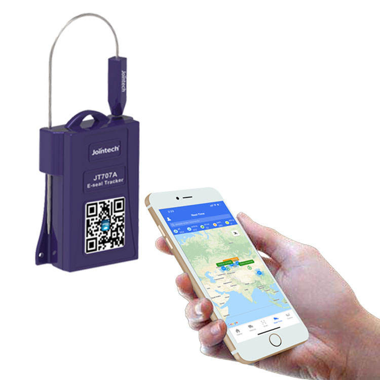 JT707A Electronic Cargo Seal GPS Tracking Padlock Disposable Battery Life