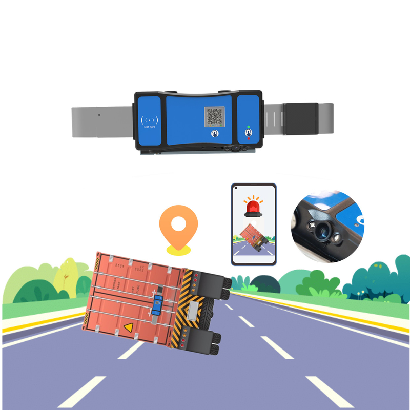 Container Security Dashcam GPS Tracker Lock Surveillance Remote Monitoring Tamper Detection