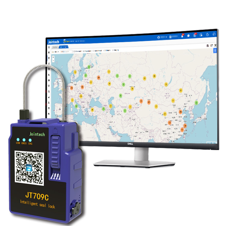 Jointech JT709C Smart Container Seal Tracking For Cargo Security And GPS Navigation Seal Lock